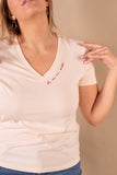 Cathy La vie en vert T-shirt - Sand